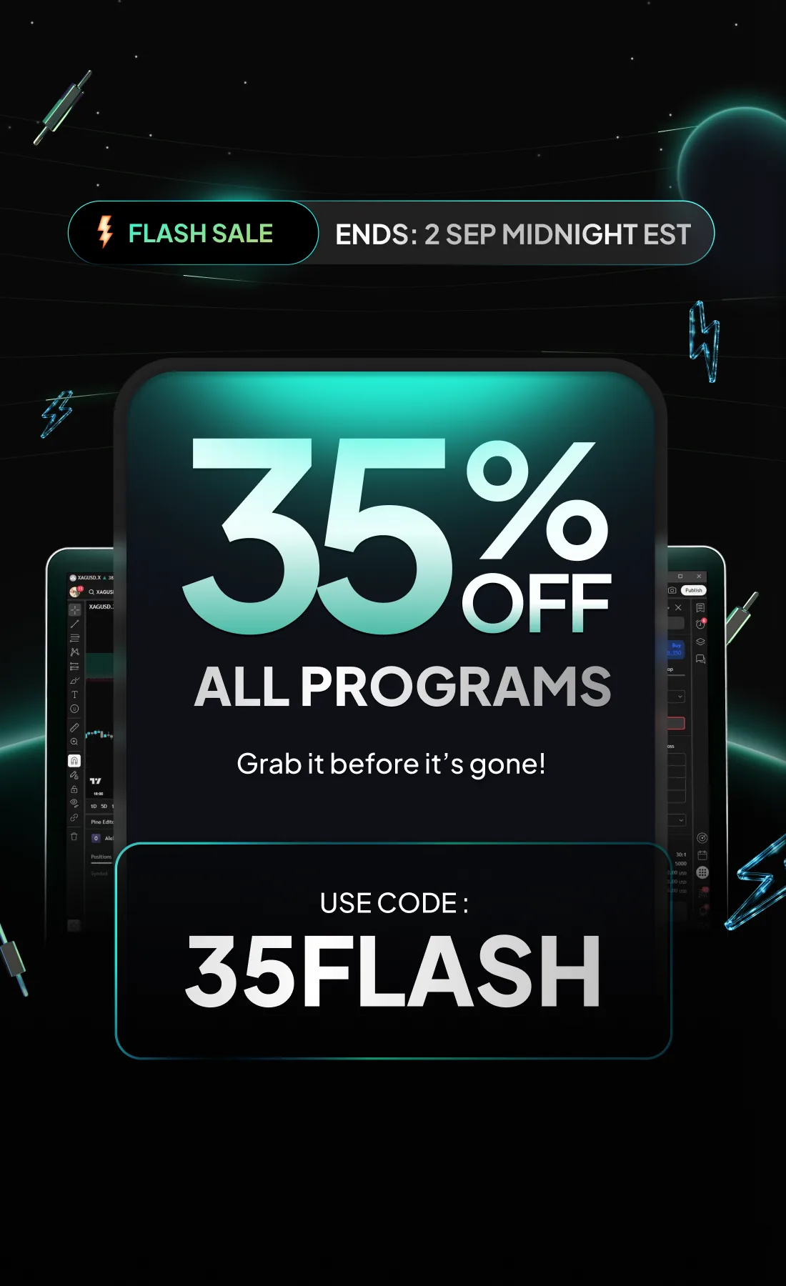 August Flash Sale — limited-time discount on all programs.
