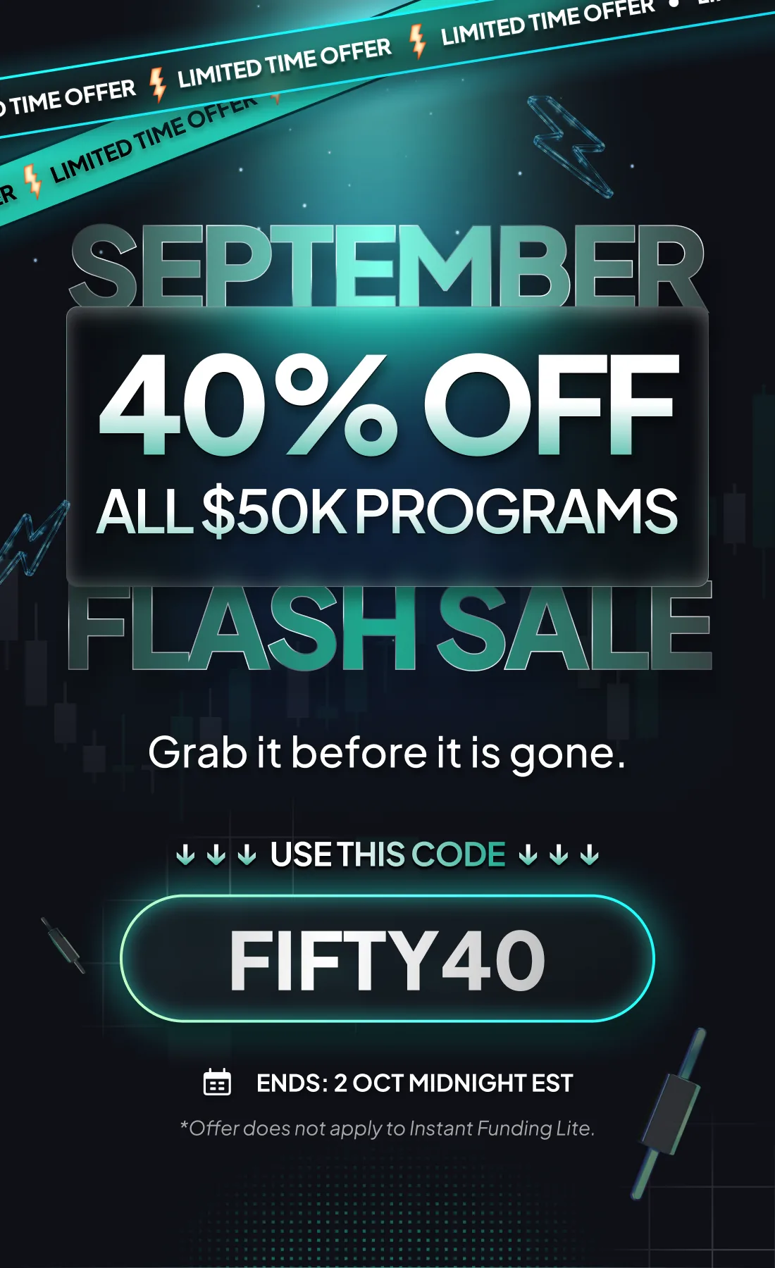 September Flash Sale — 40% off all $50K programs. Use code FIFTY40. Ends 2 Oct midnight EST.