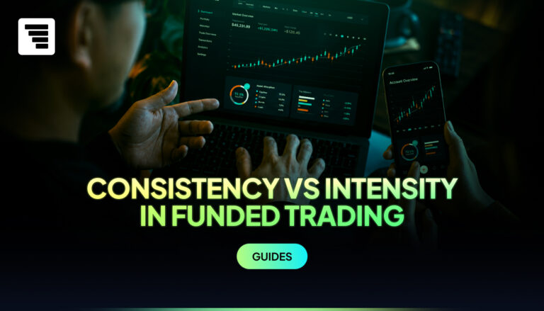 Consistency vs intensity in funded trading, how your trading pattern affects the consistency rule and daily loss limit on prop firm programs.